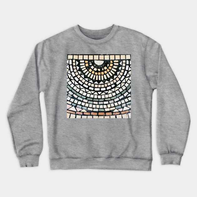 Oriental geometric mosaic. Crewneck Sweatshirt by BlackWhiteBeige